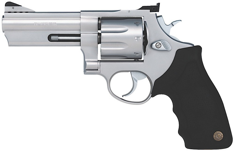 Taurus 2-608049 Large 357 Magnum / 38 Special +P Revolver with 4-Inch Matte Stainless Steel Barrel and Ported Cylinder Taurus 2-608049 Large 357 Magnum / 38 Special +P Revolver with 4-Inch Matte Stainless Steel Barrel and Ported Cylinder