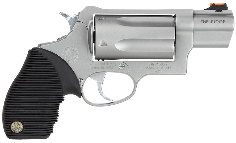 Taurus Judge Public Defender Small Frame .45 Colt / 410 Bore Revolver with 2-inch Matte Stainless Steel Barrel Taurus Judge Public Defender Small Frame .45 Colt / 410 Bore Revolver with 2-inch Matte Stainless Steel Barrel