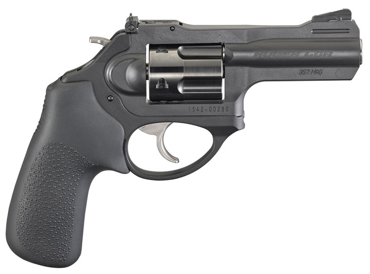 Ruger LCRx .357 Magnum Revolver with 3-inch Matte Black Barrel and Black Hogue Tamer Monogrip Ruger LCRx .357 Magnum Revolver with 3-inch Matte Black Barrel and Black Hogue Tamer Monogrip