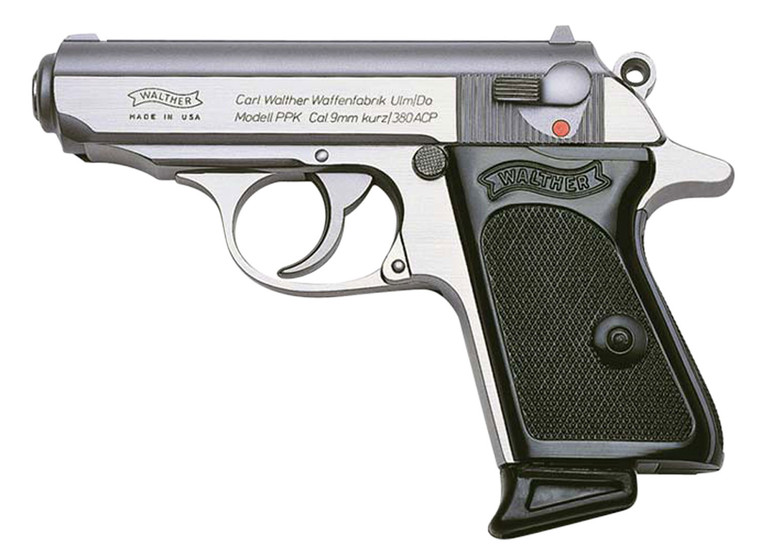 Walther Arms PPK .380 ACP with 3.3-inch Stainless Steel Barrel and Fixed Sights – Model 4796001