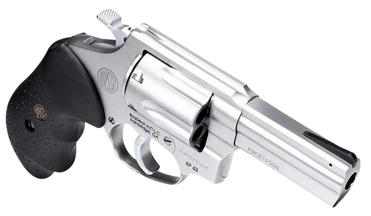 Rossi 2-RM649 RM64 .357 Magnum Revolver with 4-Inch Matte Stainless Steel Barrel and Black Rubber Grips