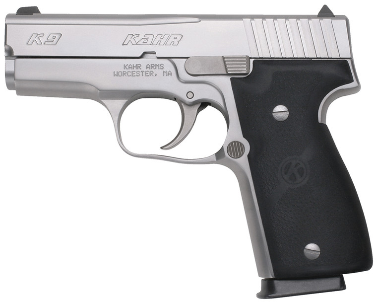 Kahr Arms K9093A K9 9mm Luger Pistol with 3.47-Inch Stainless Polygonal Barrel and Adjustable Sights