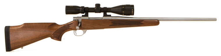 Howa HWH65CTS 1500 Standard Hunter Bolt-Action Rifle with 6.5 Creedmoor, 22-inch Stainless Steel Threaded Barrel, and Fixed Walnut Stock
