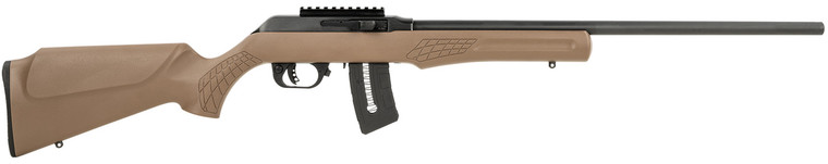 Rossi RS22W2111B Semi-Auto Rifle in .22 WMR with 21-Inch Stainless Steel Barrel and Brown Fixed Monte Carlo Stock