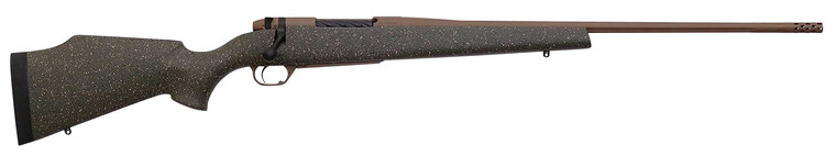 Weatherby MKV Weathermark LT 6.5 Wby RPM Bolt-Action Rifle with Flat Dark Earth Finish and 24-inch Fluted Barrel