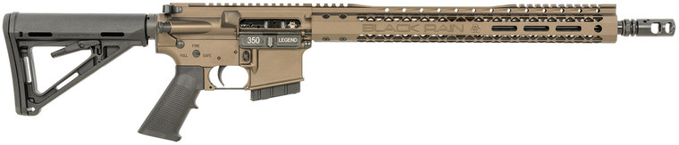 Black Rain BRO Carnivore-350L-MB .350 Legend Semi-Auto Rifle with 16-Inch Barrel and Midnight Bronze Cerakote Finish