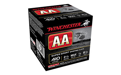 Winchester Ammunition AA Supersport Sporting Clay, 410 Bore, 2.5, #8, 1/2 oz., 25 Round Box AASC418
