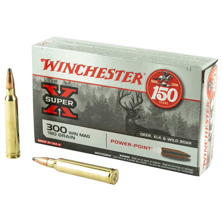 Winchester Ammunition X30WM2 .300 Winchester Magnum 180-Grain Special Power Point Bullet - 20 Rounds