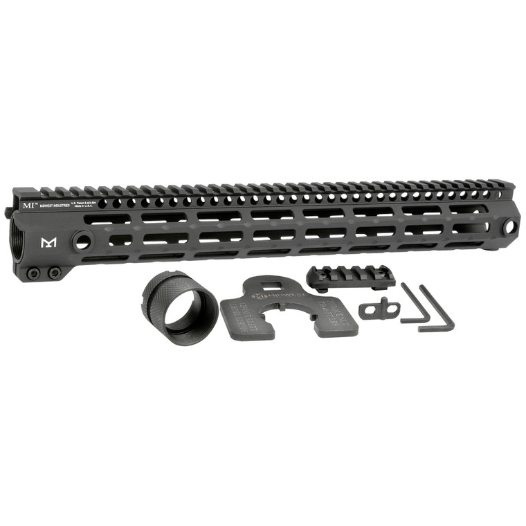 Midwest Industries G4M Series M-LOK Handguard for Rifles, Black (Part Number MI-G4M15)