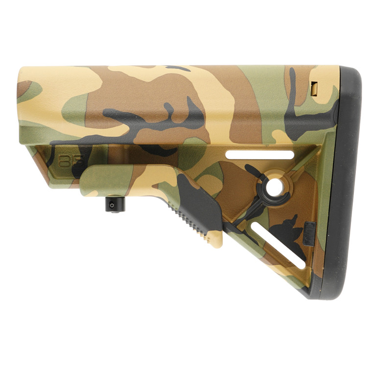 B5 Systems Bravo Stock Mil-Spec Woodland Camo for Enhanced Rifle Performance