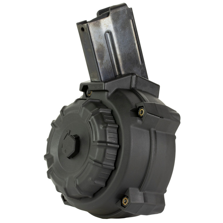 ProMag Industries Ruger Mini 30 7.62x39 50-Round Drum Magazine - Black, Model DRM-A101