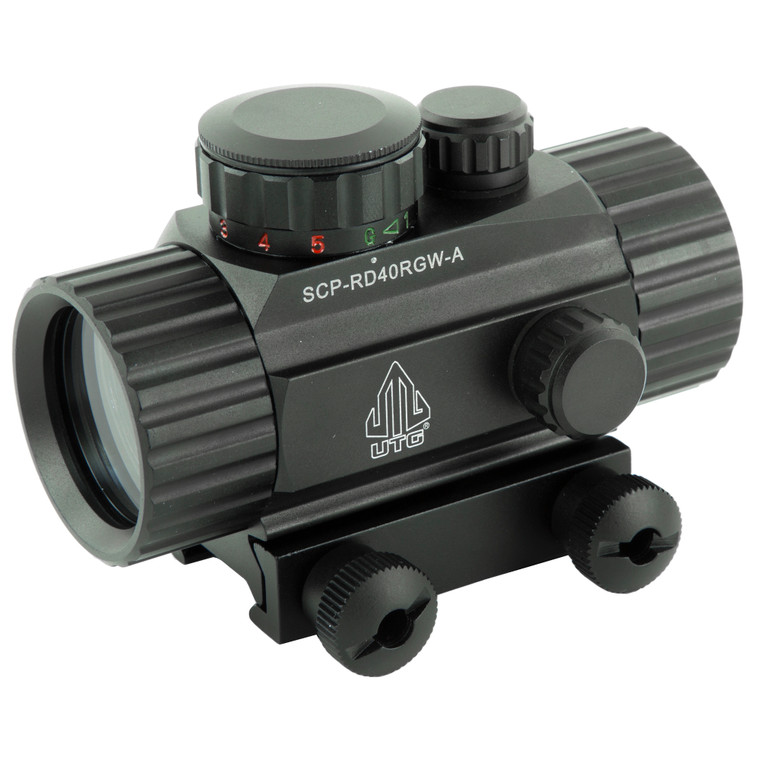 Leapers UTG SWATFORCE Red Dot Sight with Green Illumination and Picatinny Mount