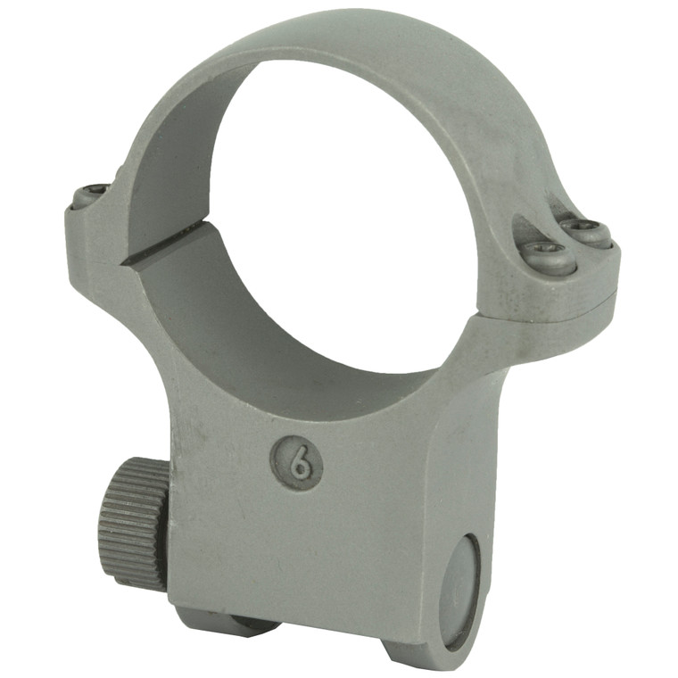 Ruger 30mm Extra High Scope Ring with Matte Stainless Finish for Large Objective Lenses