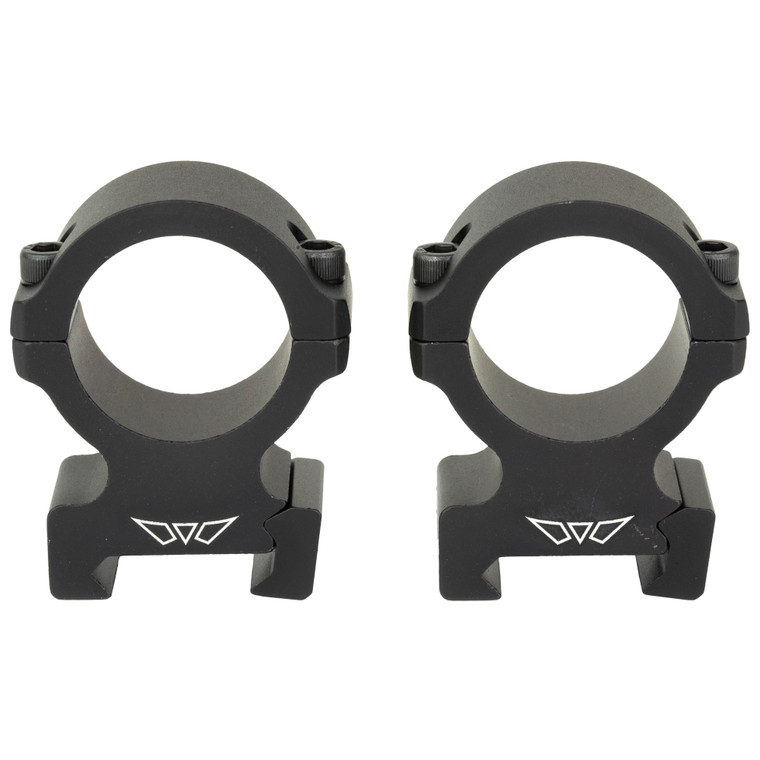 Warne Vapor Horizontal Scope Rings - 1 Inch High, Black