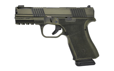 Black Rain Ordnance BRO Frontline+ 9mm Compact Handgun with 4-Inch Barrel and Bazooka Green Finish