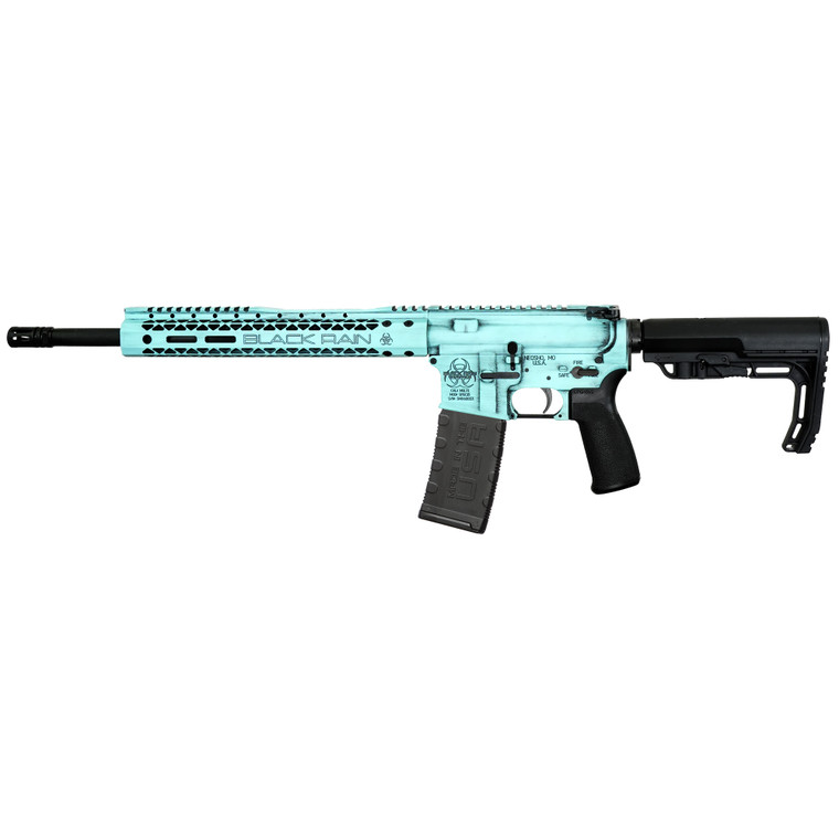 Black Rain Ordnance BRO-FUSION-TBB Spec+ AR-15 Rifle in Blue with 16-Inch Barrel and MFT Minimalist Stock