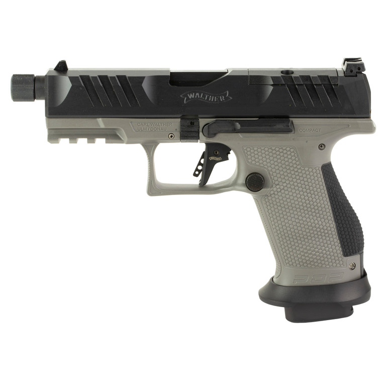 Walther WAL PDP PRO 9mm 4.6-inch Barrel with 18-Round Magazine - Gray or Tactical Black