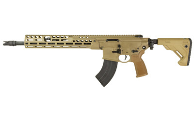 Sig Sauer MCX SPEAR-LT .556 NATO 16-inch Semi-Automatic Rifle with Folding Stock in Flat Dark Earth, Model RMCX-762R-16B-IR