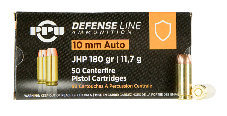 Ppu Defense, Ppu Ppd10       10mm        180 Jhp          50/10