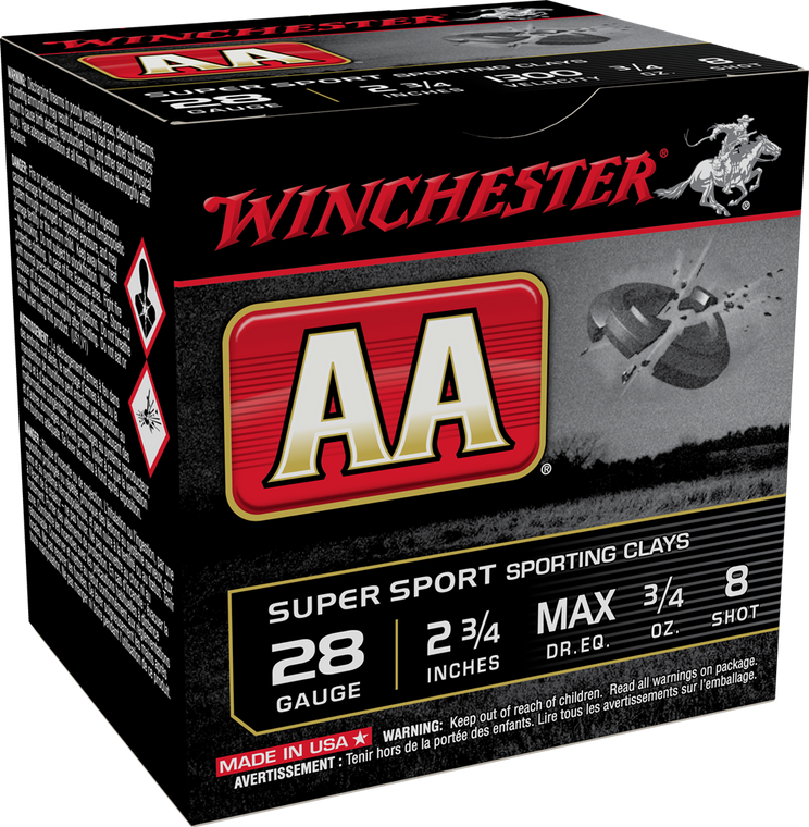 Winchester Ammo Aa, Win Aasc288    Aa Spt Cly   28 2.75 3sht 3/4 25/10