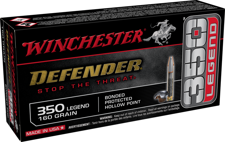 Winchester Ammo Defender, Win S350pdb         350leg 160 Bphp Defend   20/10