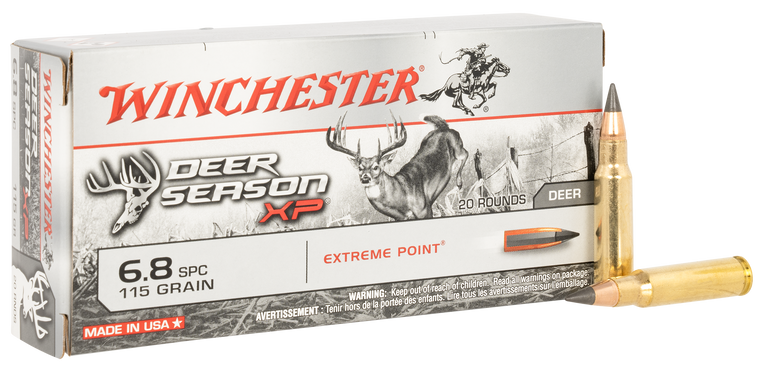 Winchester Ammo Deer Season, Win X68spcds        6.8spc 115 Expt Deer     20/10