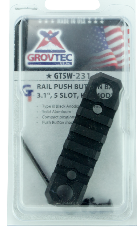 Grovtec Us Inc M1913 Picatinny Rail, Grov Gtsw231 Rail Pbb 3.1in 5sl Keymod