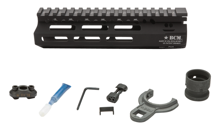 Bravo Bcmgunfighter, Bcm Mcmr-7-556-blk     Mcmr Alum Rail Mlok  7