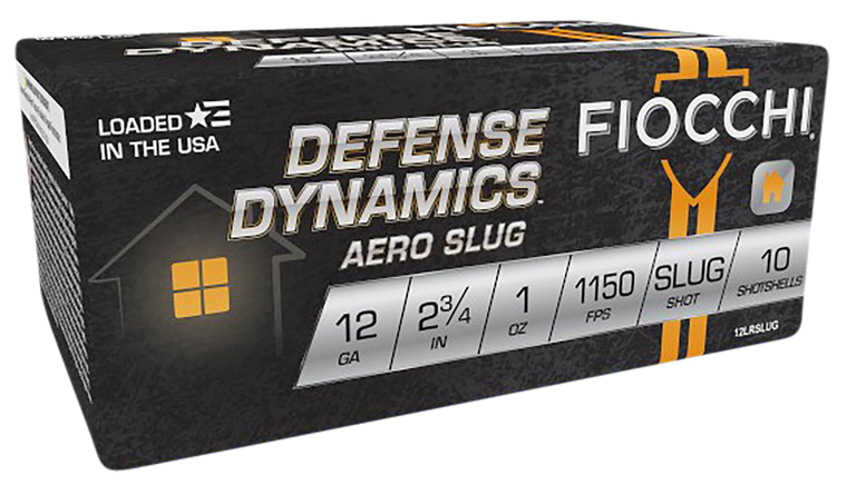 Fiocchi Defense Dynamics, Fio 12lrslug  12 Aero      12 2.75 Slug  1oz 10/25