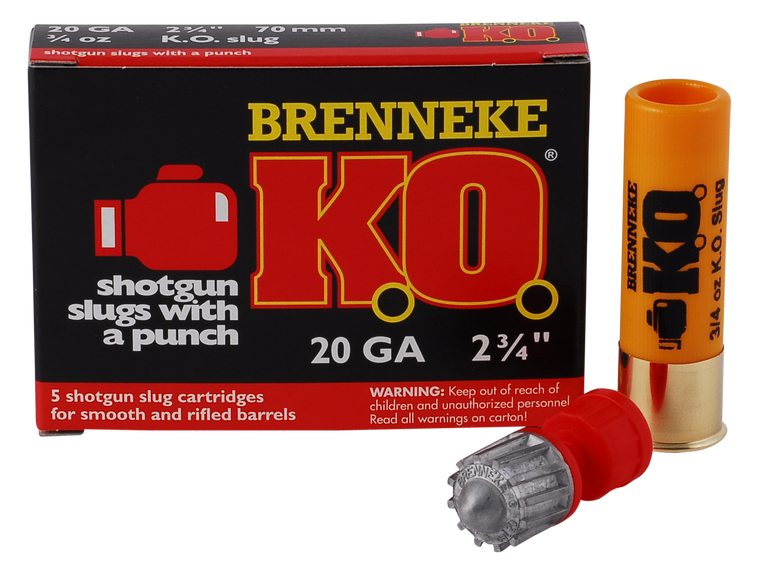Brenneke K.o., Br Sl202ko    K.o.          20 2.75 Slug  3/4 5/50