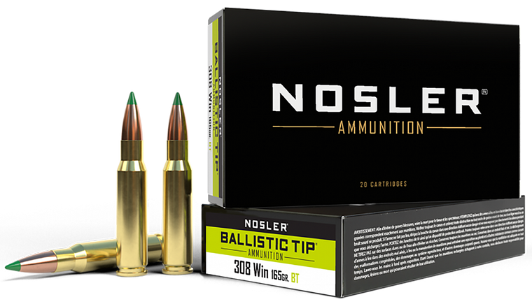 Nosler Ballistic Tip, Nos 40063 Trophy 308      165 Bt             20/10