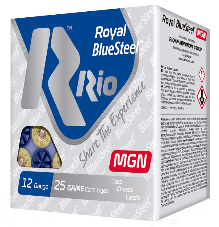 Rio Ammunition Royal Bluesteel, Rio Rbsm362    Roy Blustl 12 3in 2 Stl  11/4 25/10