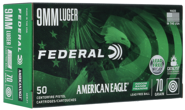 Federal American Eagle Irt, Fed Ae9lf1         9mm       70 Ldfr Rng     50/10