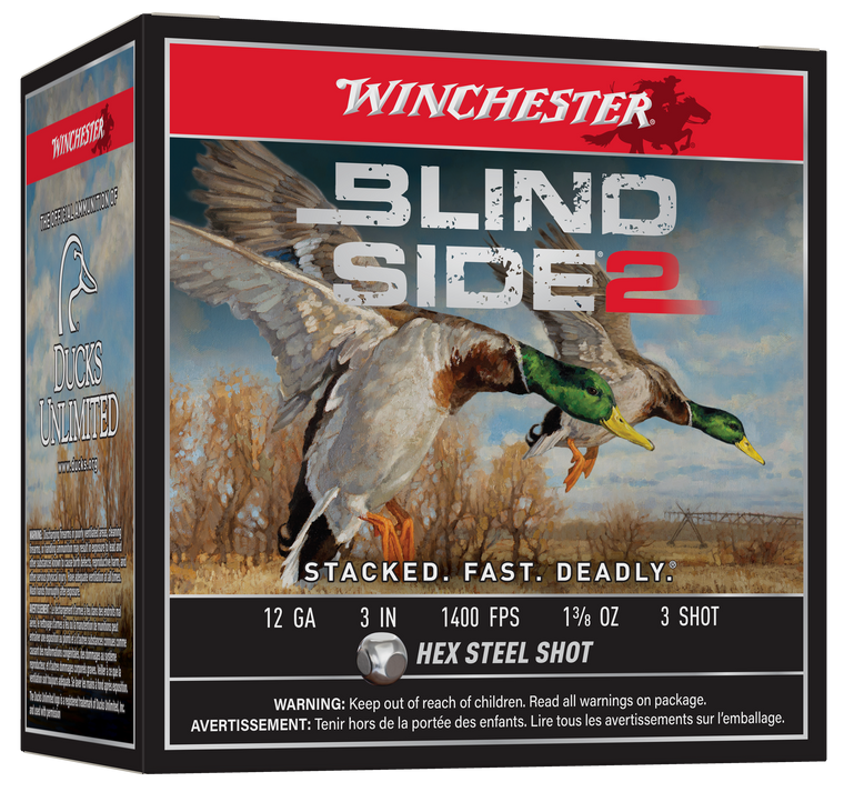 Winchester Ammo Blind Side 2, Win Xbs1233    Blindside   12 3in 3 St  13/8 25/10
