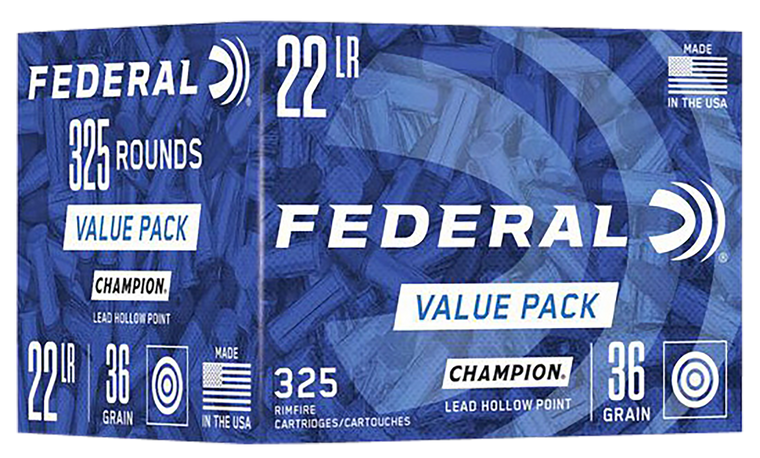Federal Champion Training, Fed 749            22lr     36 Gr Lead Hp   325/10