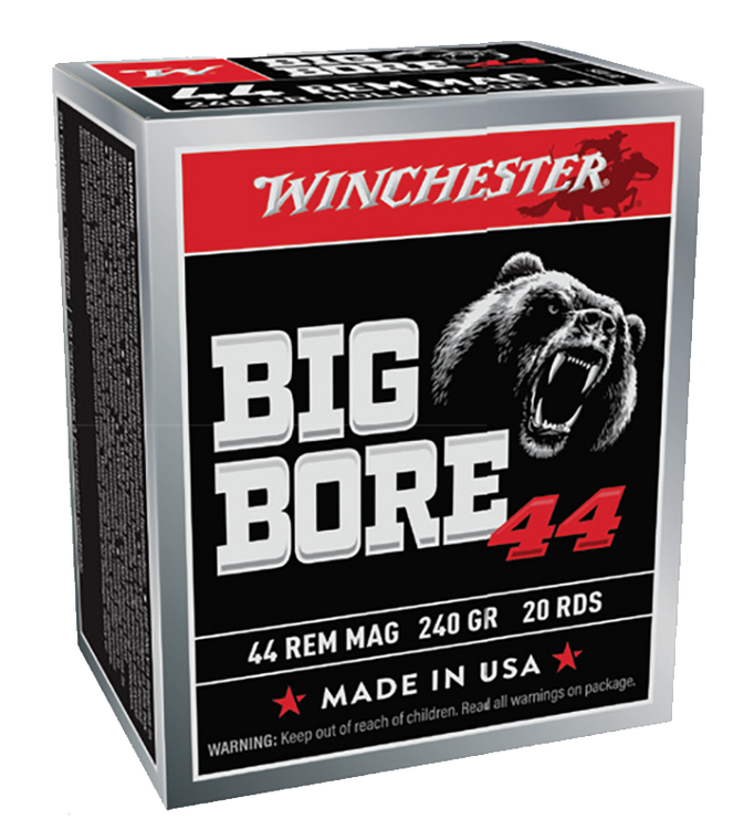 Winchester Ammo Big Bore, Win X44mbb          44rem  240 Sjhp Big Bore 20/10