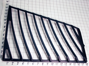 PA060085 LH DGSU160 GRATE (BLACK) PA060085 LH DGSU160 GRATE (BLACK)