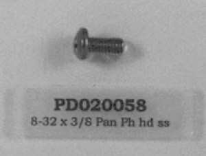 PD020058 8-32 X 3/8 PAN PH MS (*SS* ST)