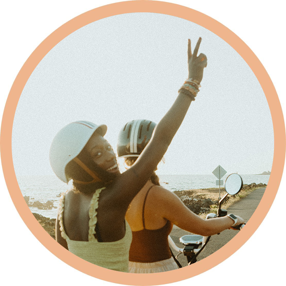 girl riding a cruzer