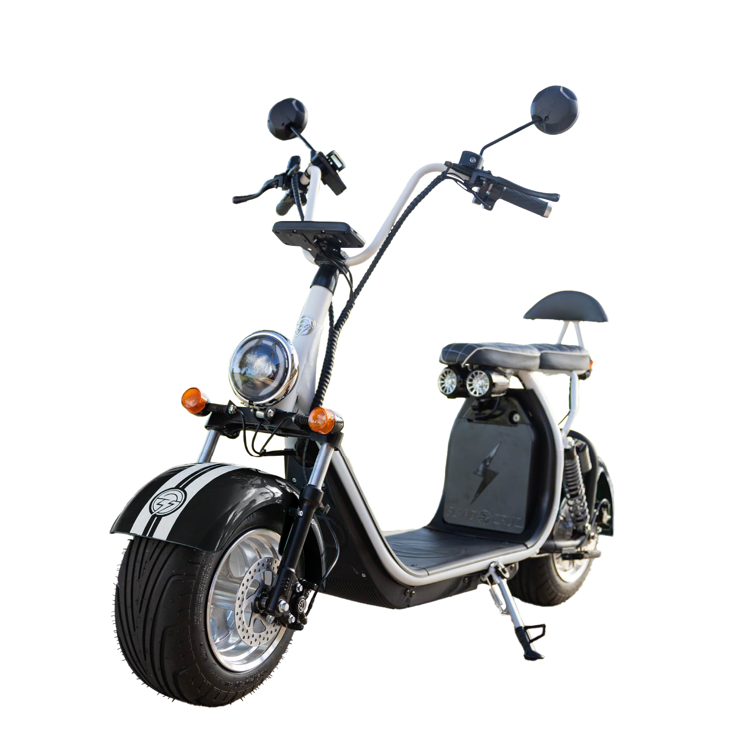 Cruzer White with White Seat