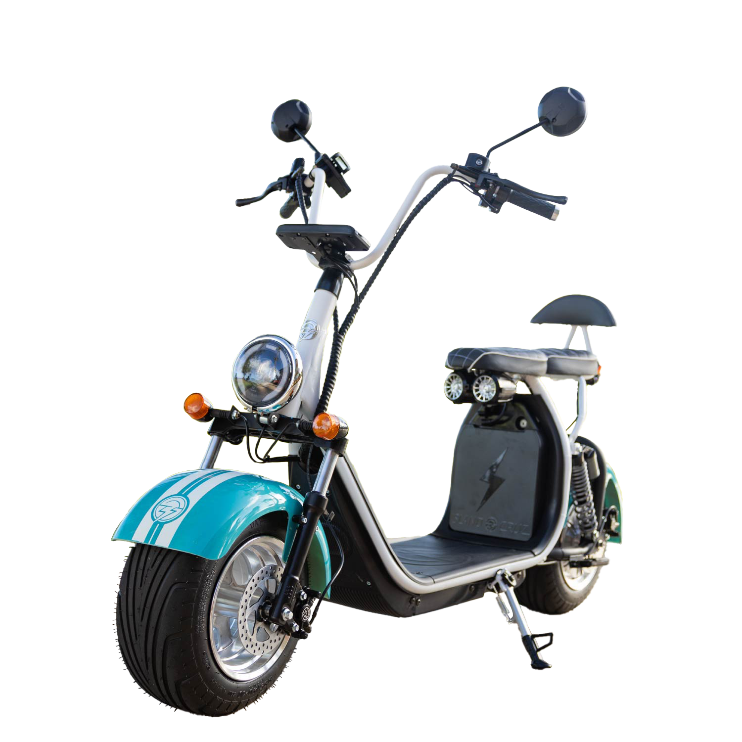 Cruzer White with White Seat