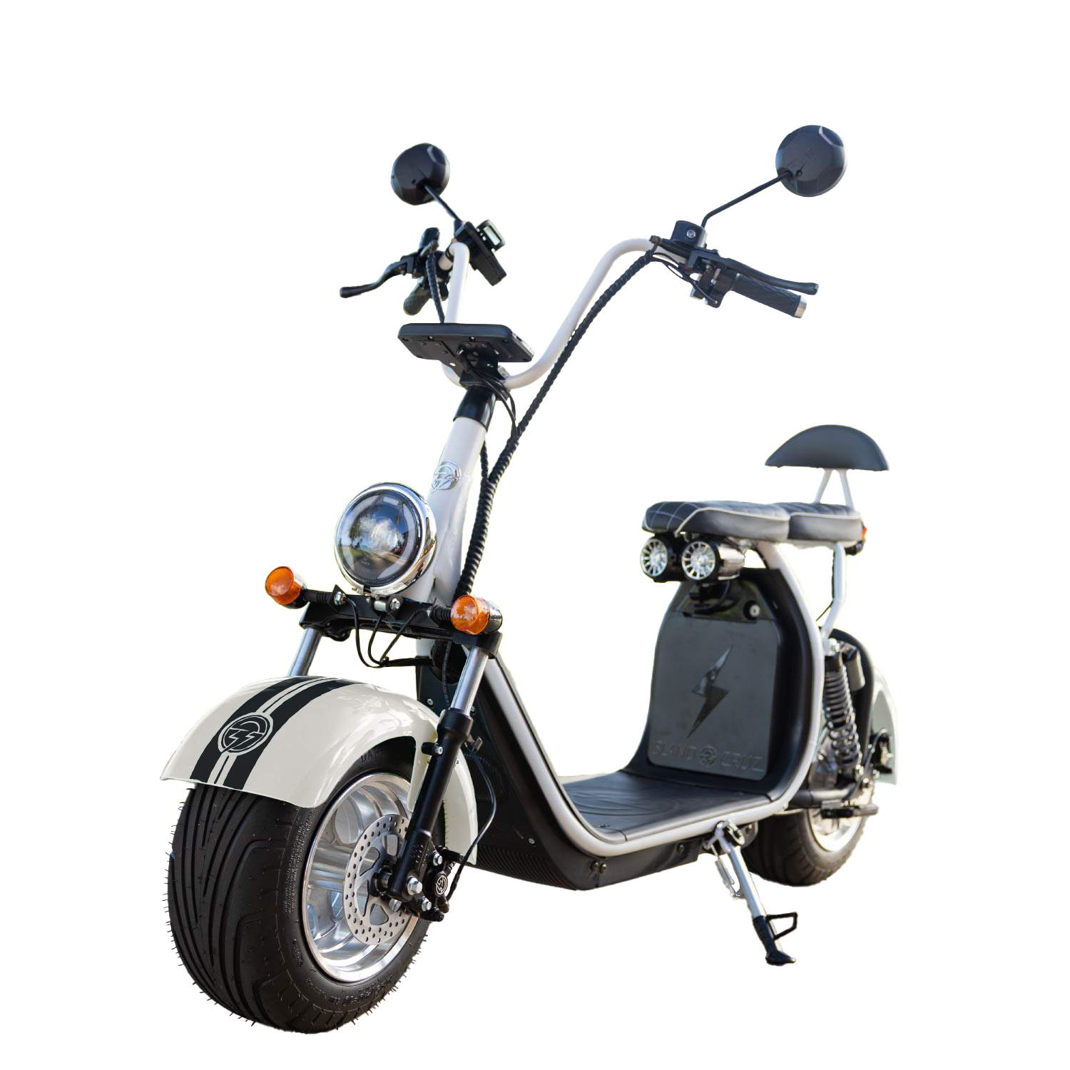 Cruzer White with White Seat