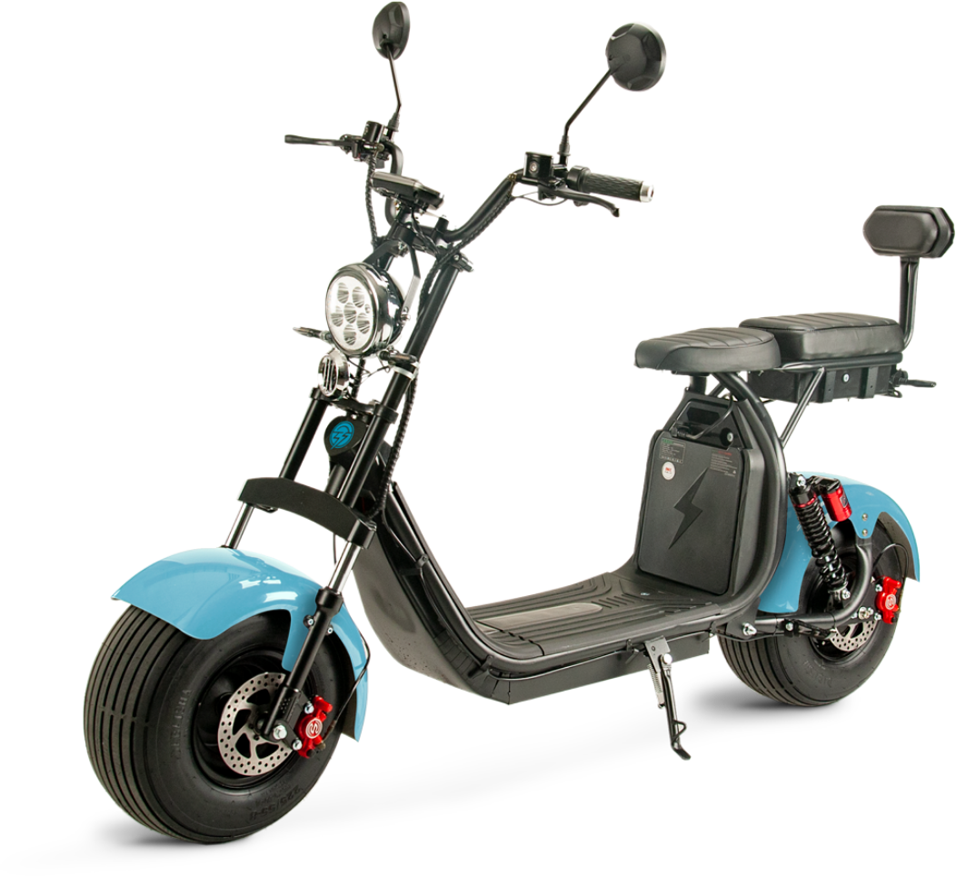 image of cozumel scooter on white background