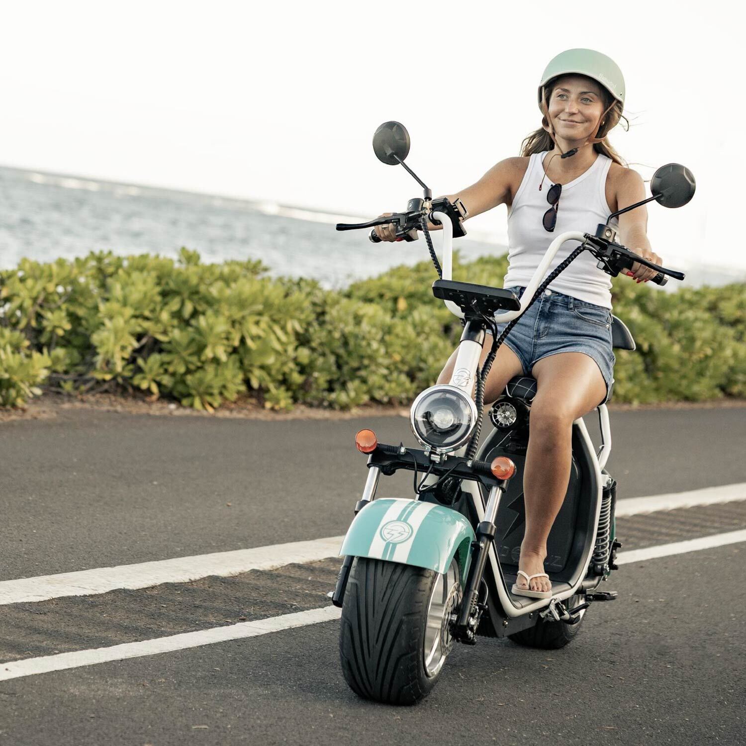 woman riding on Island Cruzers