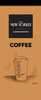 Product photo of the notepad, featuring the New Yorker Logo, and a cartoon of a to-go cup of coffee with checkboxes drawn onto the cup, signaling extra foam, anguish, dread, and angst.