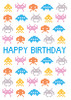 SPACE INVADERS - 4.5 x 6.25" Card