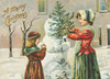 Making A Snowman - 12/Box Vintage Xmas | Christmas & Holiday Greeting Card | Nelson Line Studio