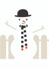 Snowman | Christmas Greeting Card | Dicky Bird