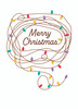 Tangled Lights | Christmas Greeting Card | Dicky Bird