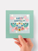 Birthday Bird - 5 x 5" Birthday Card